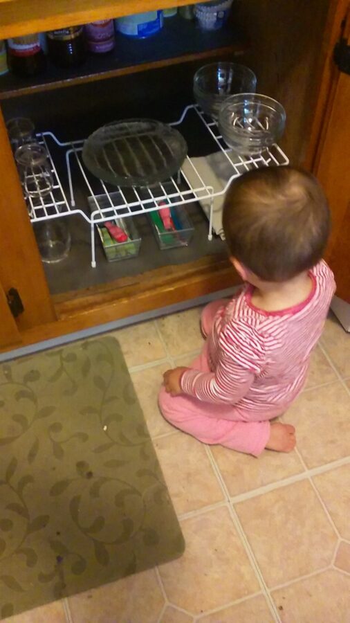 dish cabinet for child
