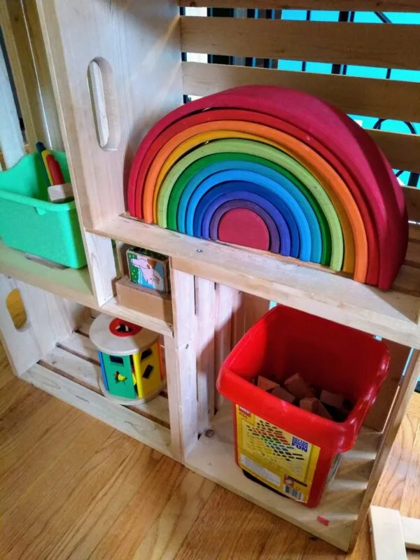 Toy shelves for toddlers
