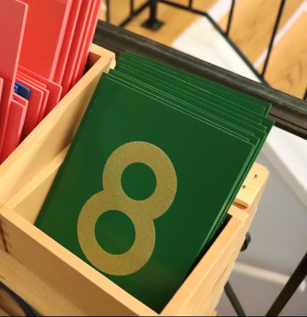 Montessori Sandpaper Numbers.