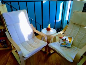 Child's reading nook.
