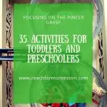 Animal Transfer Activity with Tongs, 35 pincer grasp activities pinterest image.