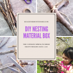 DIY Nesting Material Box Instruction pinterest image.