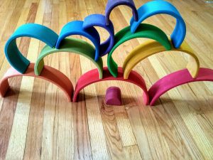 Grimm's Rainbow Activity. Open-ended play creation.