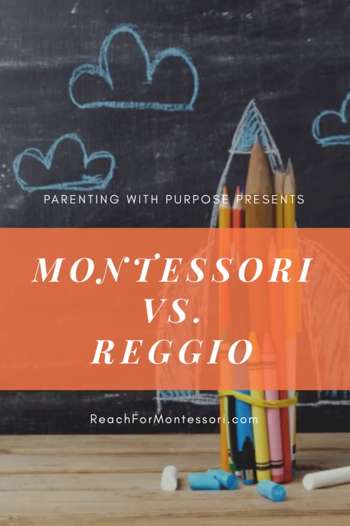 Montessori vs Reggio Pinterest image