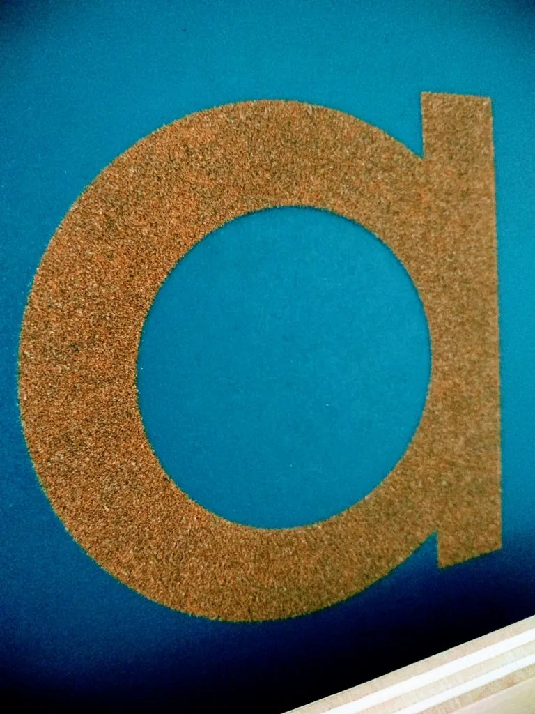 Montessori Sandpaper Letter A, how do sandpaper letters work?