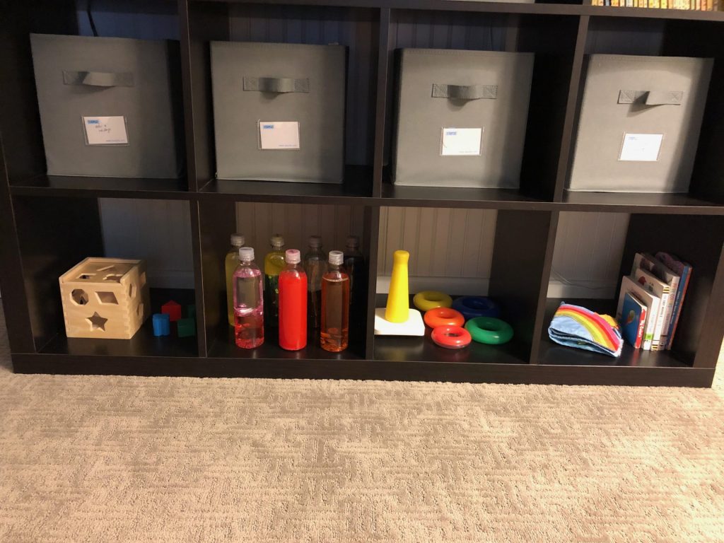 Montessori storage and toy rotation 