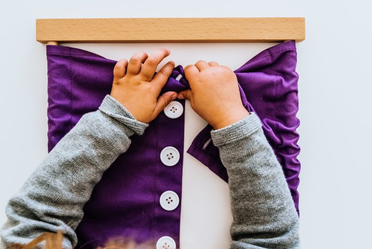 Introducing the Montessori Button Frame — The Montessori-Minded Mom