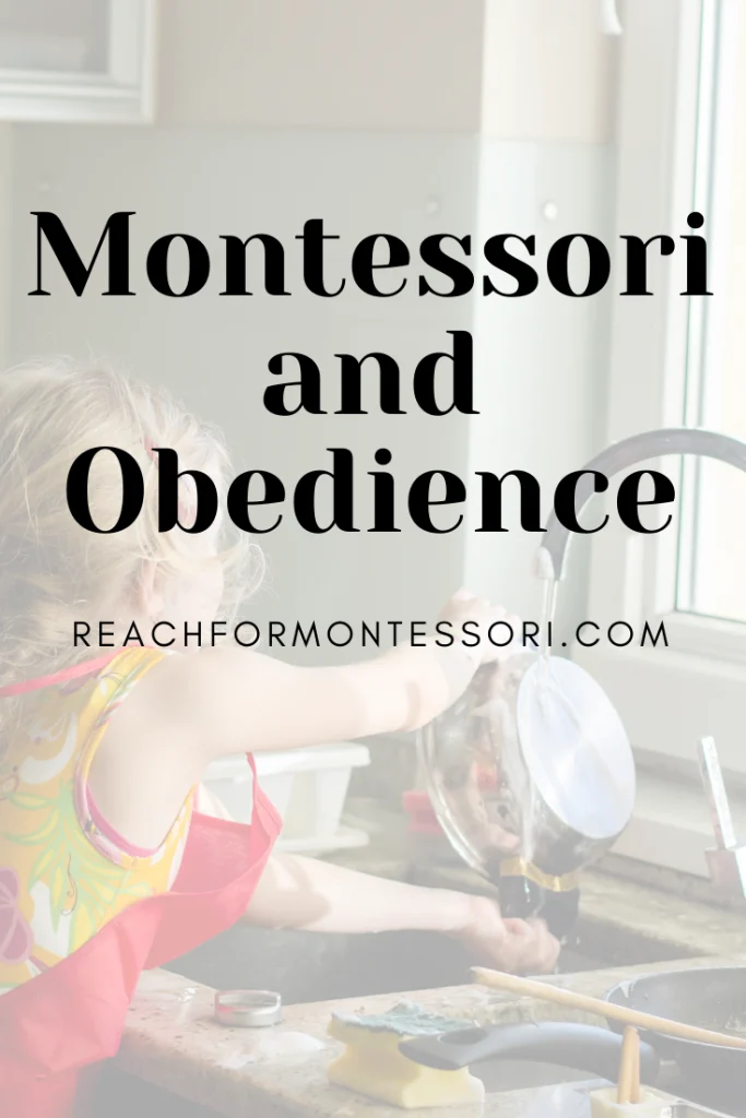 montessori and obediance pinterest graphic