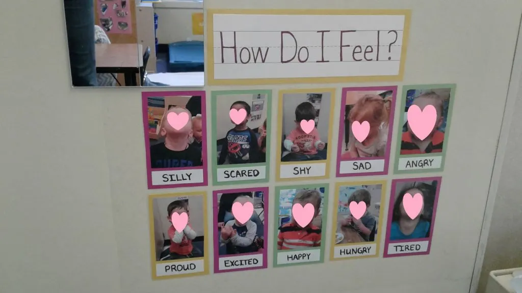 How to handle toddler biting: with DIY "how do i feel?" emotions chart.