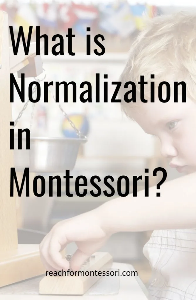 Normalization in Montessori