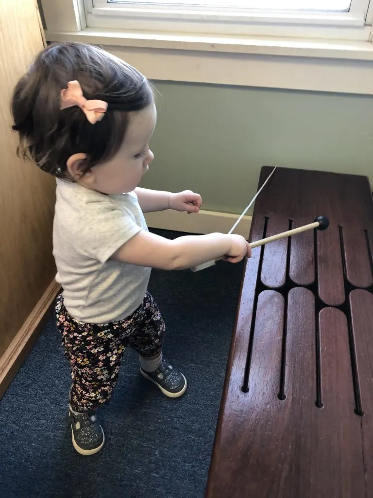 Toddler drumming