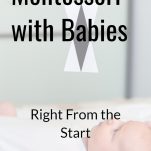 Montessori with Babies pinterest image.