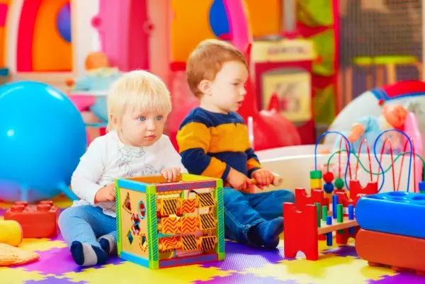 Children in daycare setting