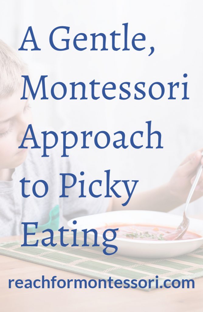 Montessori and Picky Eating Pinterest Graphic