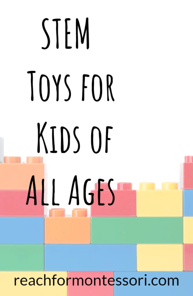 stem toys for kids of all ages pinterest image