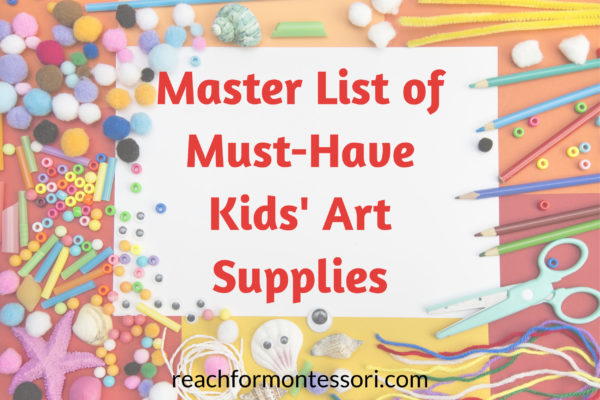 Art supplies for kids.