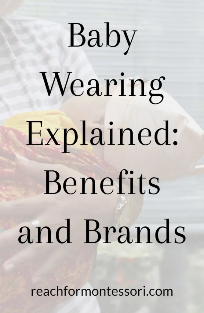 baby wearing pinterest graphic
