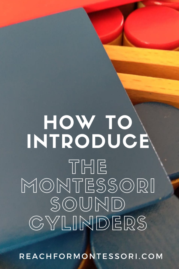 The Montessori Sound Cylinders pinterest image.
