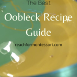 Oobleck Recipe Pinterest Image.