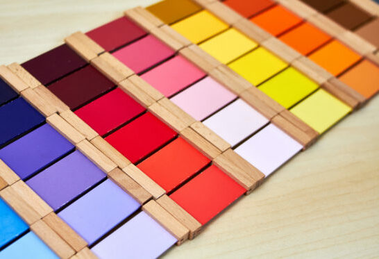 montessori color tablets.