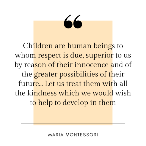 maria montessori quote on consent.