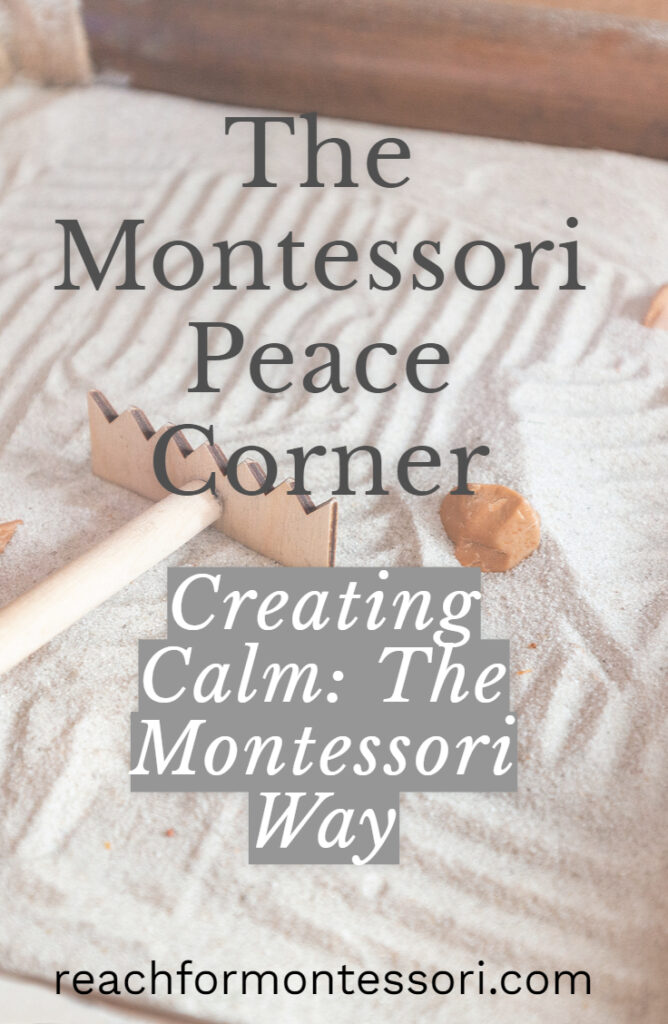the montessori peace corner pin.