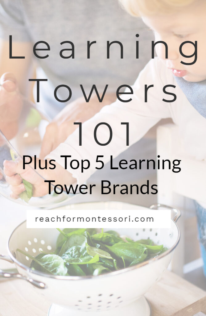 montessori learning tower pin.