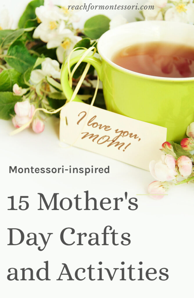 mother's day crafts and activities pin.