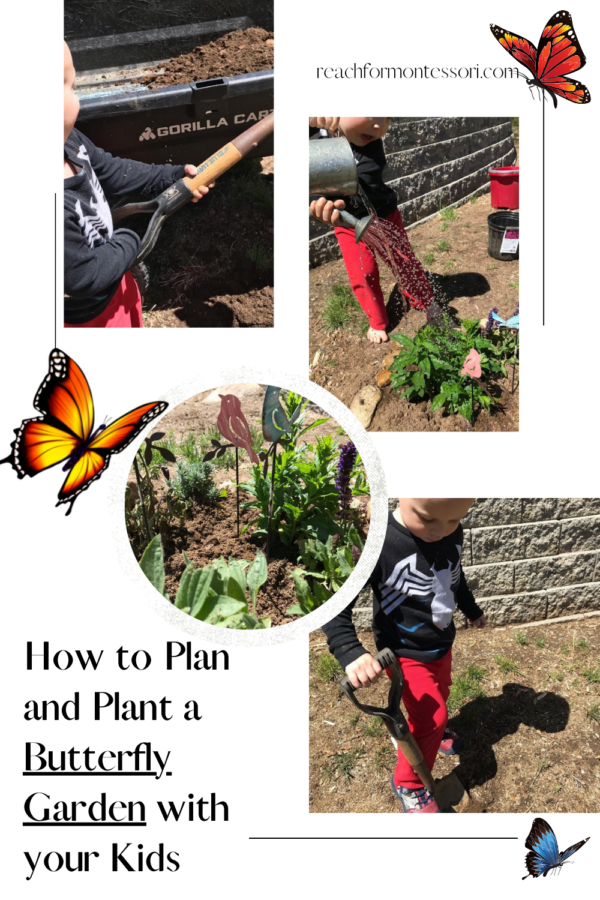planting a butterfly garden pin.