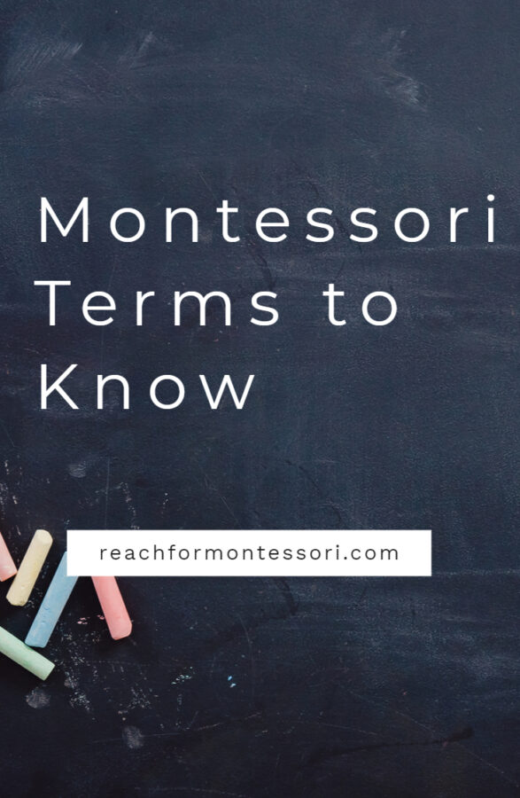 montessori terms to know pin image.