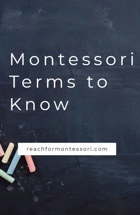 Getting Started with Montessori - Terms to Know