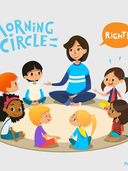 image of Montessori morning circle.