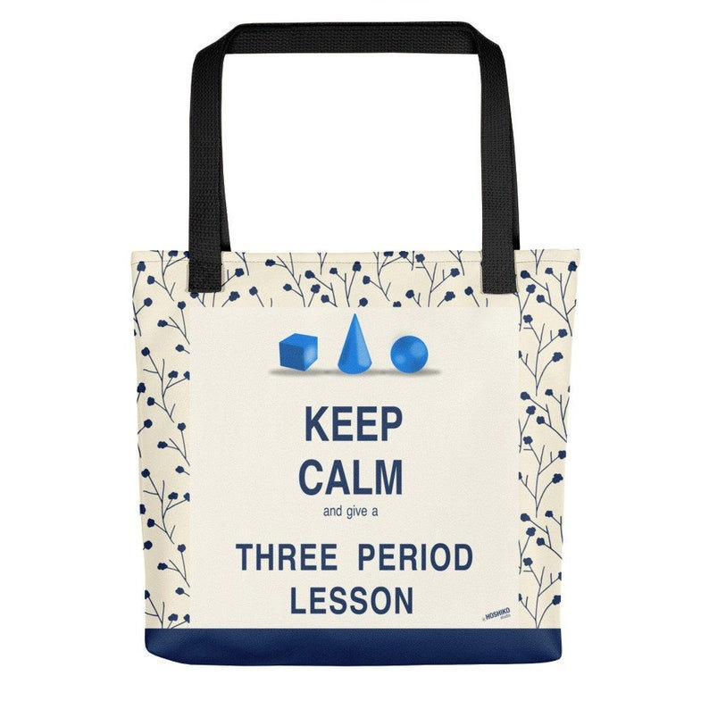 image of 3 period lesson tote, a gifts for montessori teachers.