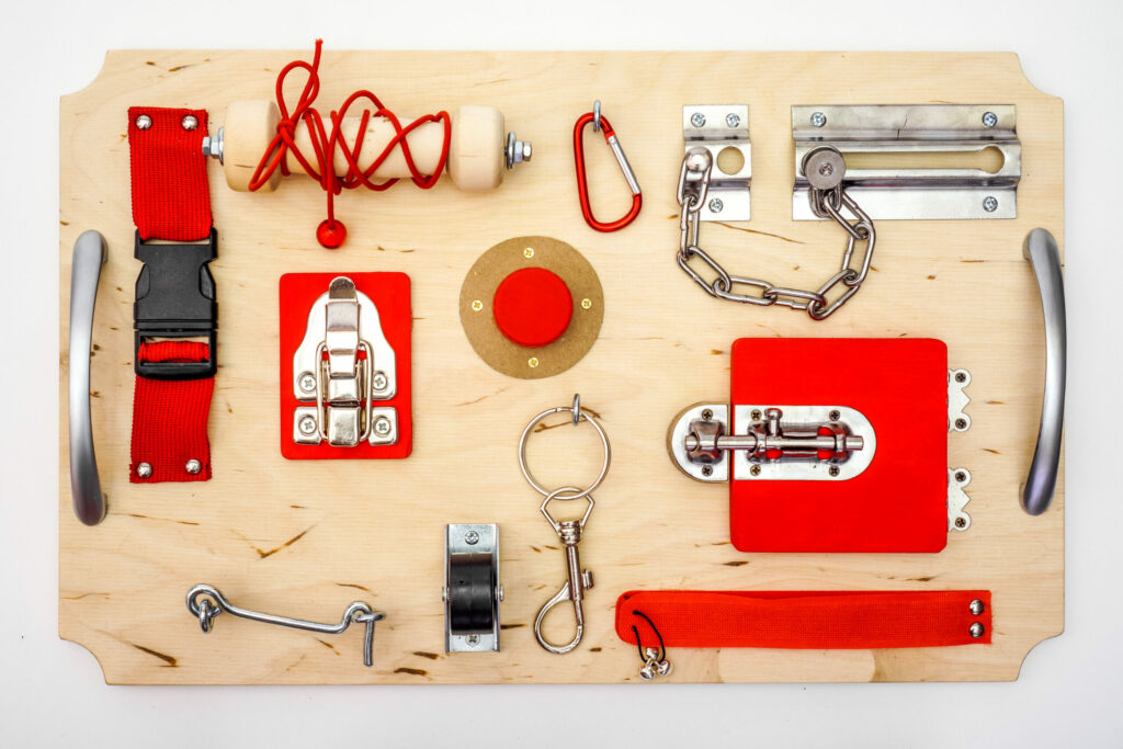 image of busy board.