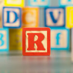 Image of letter R block toy for toys that start with R article.