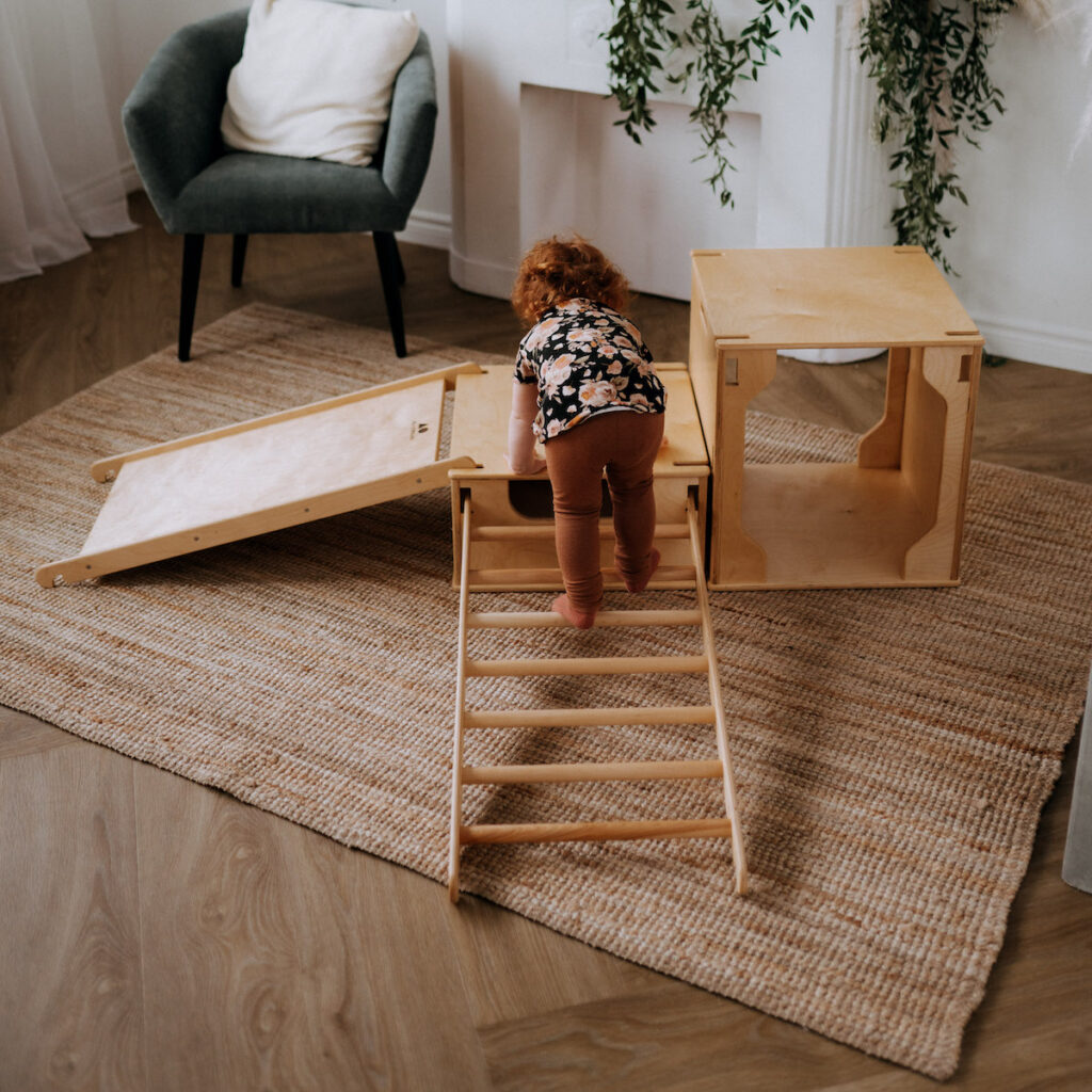 Image of Montessori climbing toy.