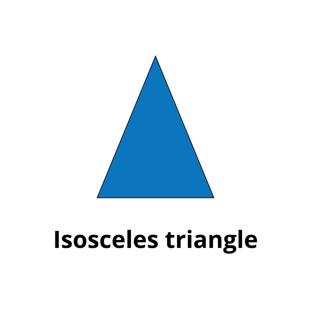 image of Isosceles Triangle for the Montessori constructive triangle material.